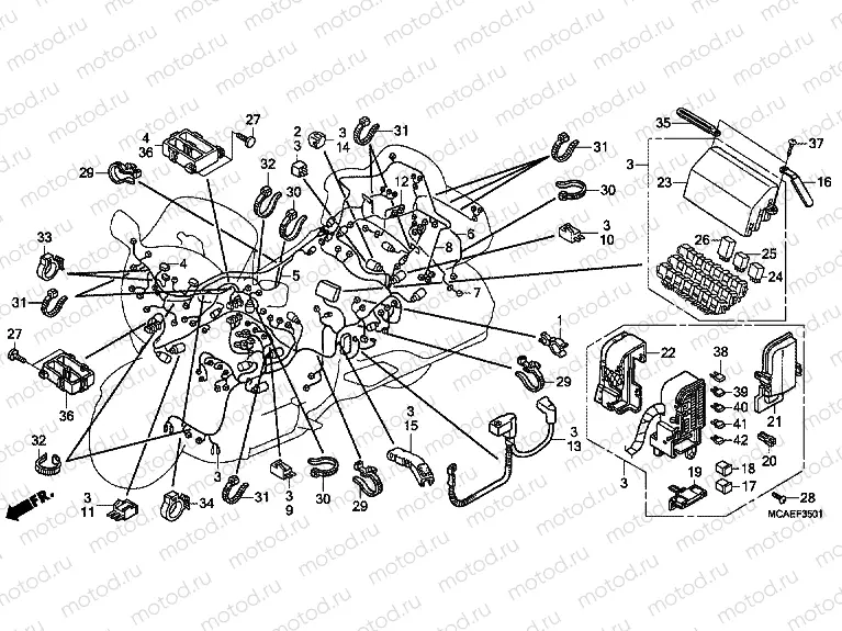 F-35-1 WIRE HARNESS (GL1800C/D/E)