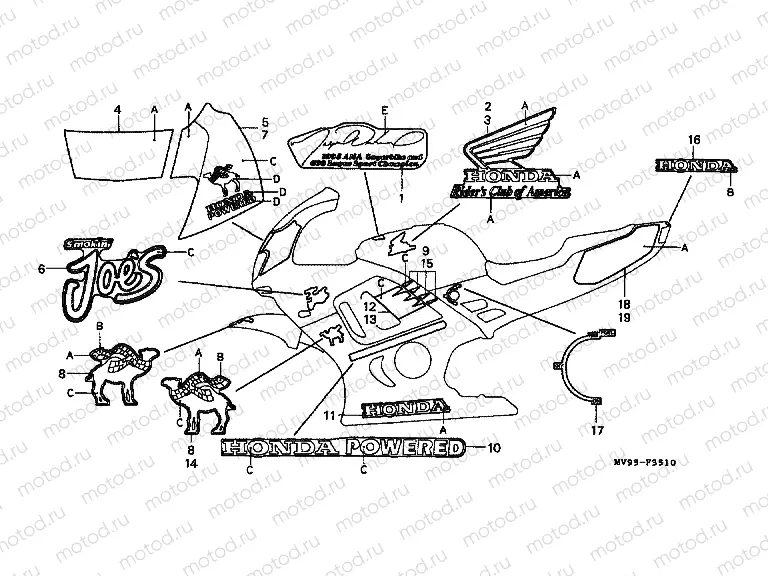 F-35-10 STRIP (CBR600SET)