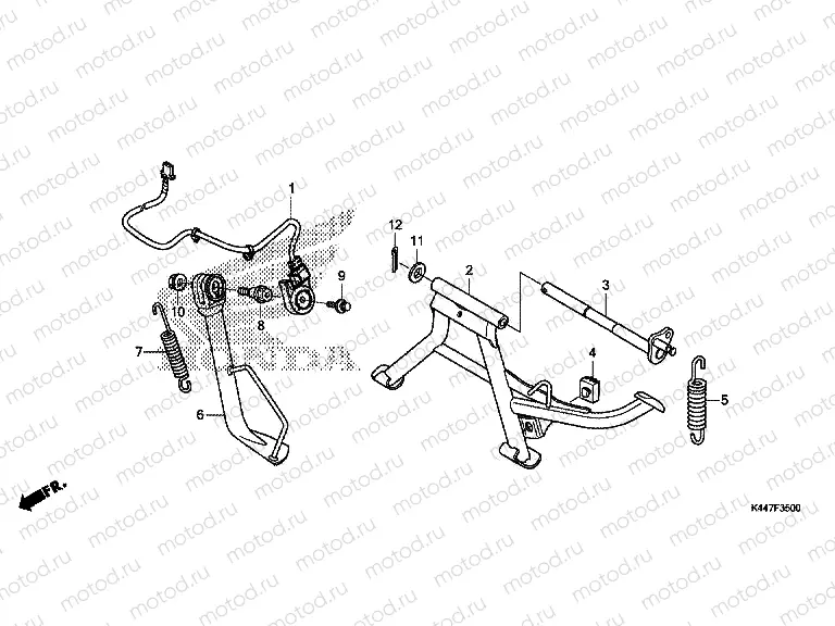 F-35 STAND / KICK STARTER ARM