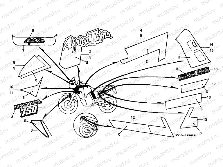 F-35 STRIP / SIGNAL (XRV750L / M)