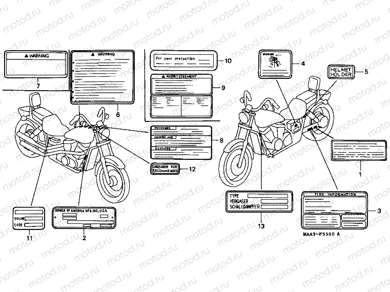 F-35 WARNING LABEL (VT1100C)