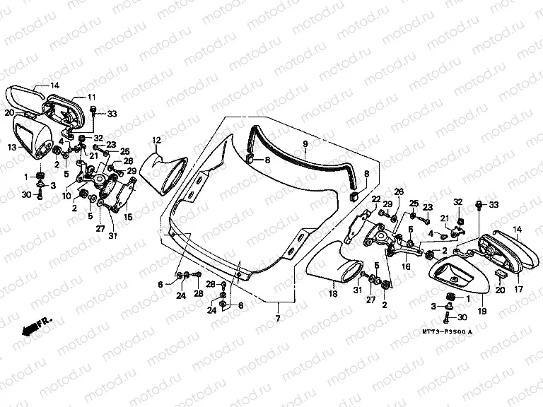 F-35 WINDSCREEN / REAR MIRROR