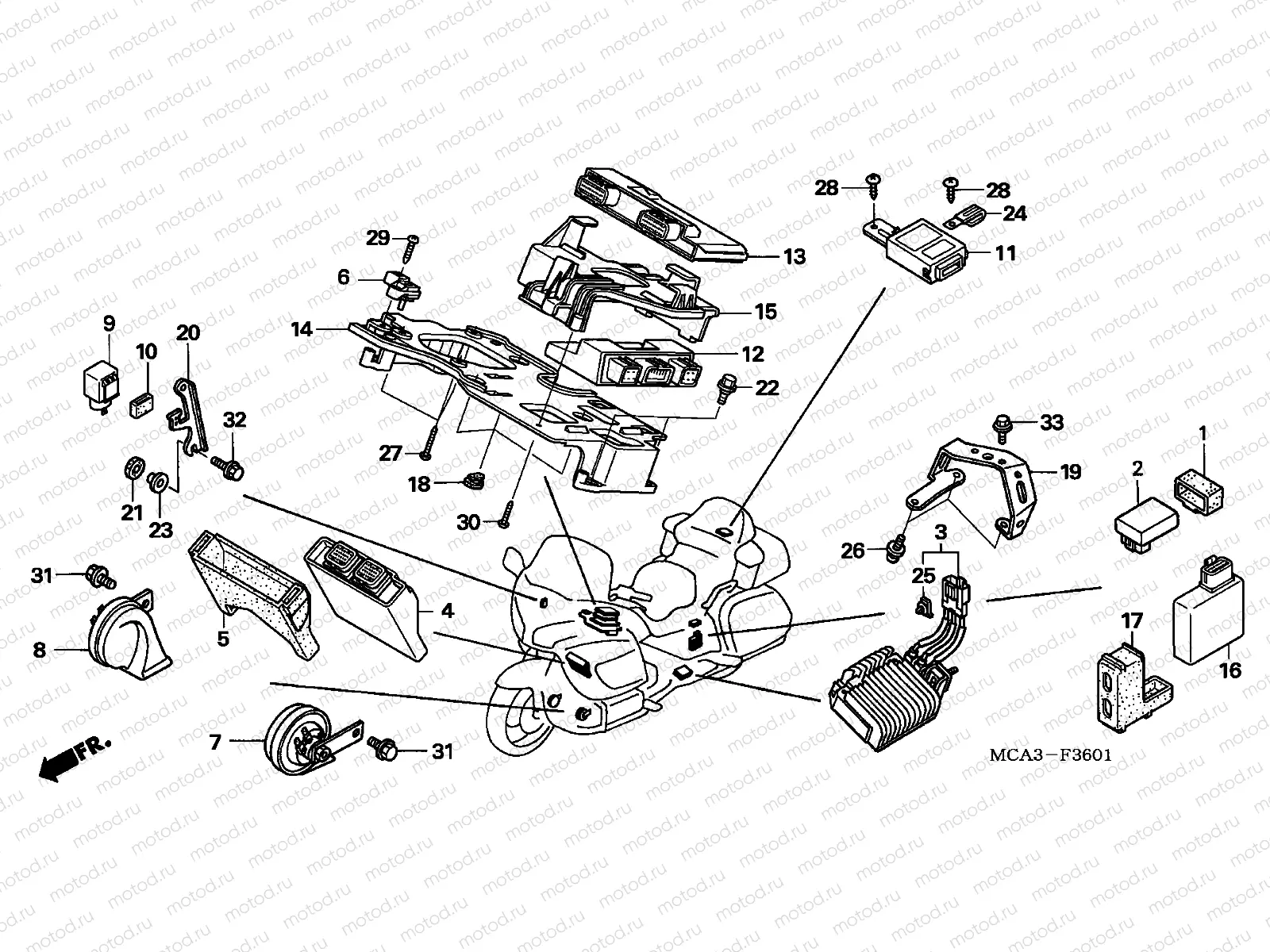 F-36-1 CONTROL UNIT (GL18006 / 7/8-E, ED, F, U)