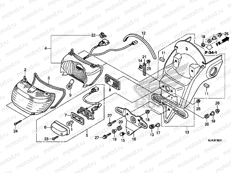 F-36-1 REAR LAMP (VT750C2S)