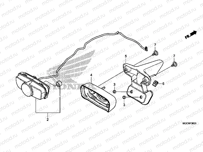 F-36-1 TAILLIGHT (CB1100CA / CAD / NA / NAD)