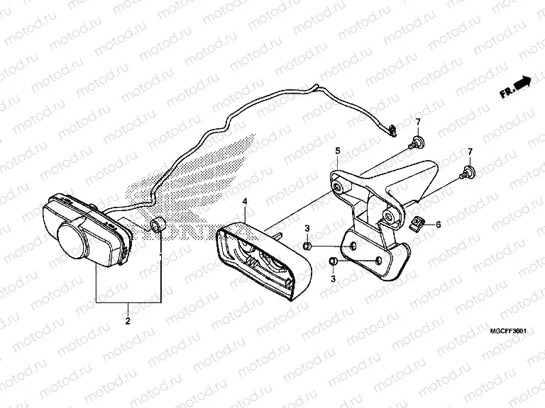 F-36-1 TAILLIGHT (CB1100CA/NA/NAD)