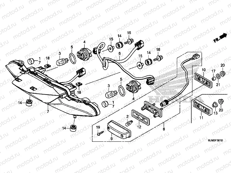 F-36-10 REAR COMBINATION LIGHT