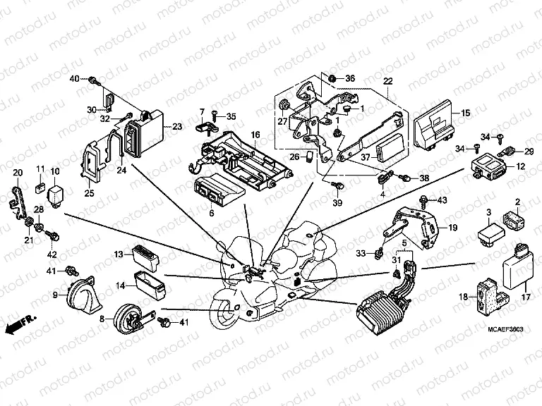 F-36-3 CONTROL UNIT (GL1800C / D / E / F) (AIRBAG)