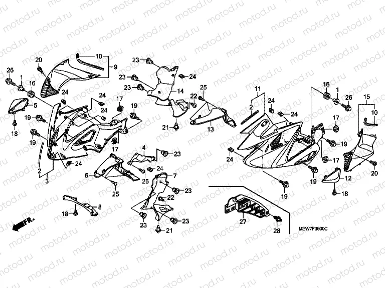 F-36 CENTRAL ENGINE HOUSING