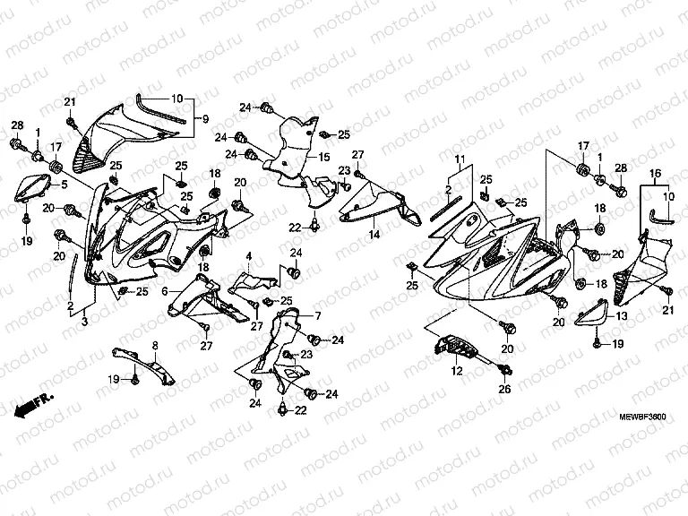 F-36 CENTRAL ENGINE HOUSING