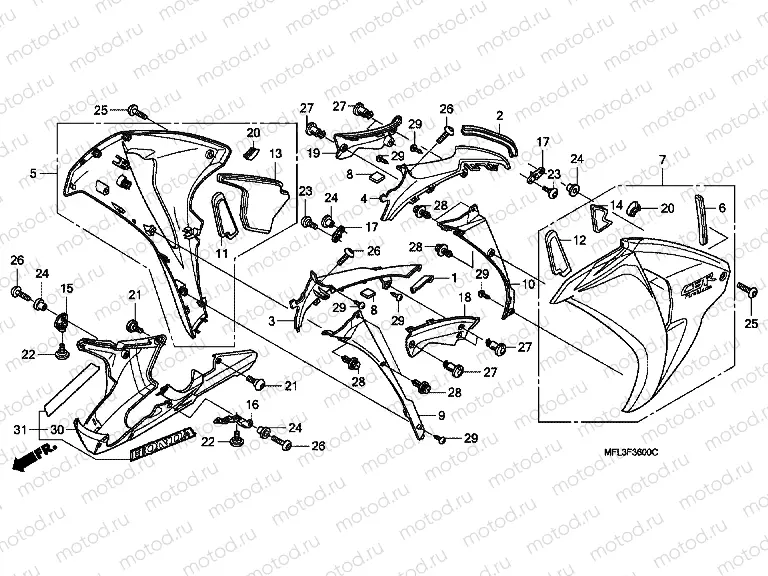 F-36 CENTRAL ENGINE HOUSING