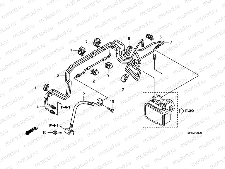 F-36 FRONT BRAKE HOSE