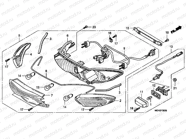 F-36 REAR COMBINATION LAMP
