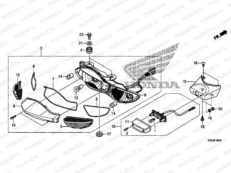 F-36 REAR COMBINATION LAMP