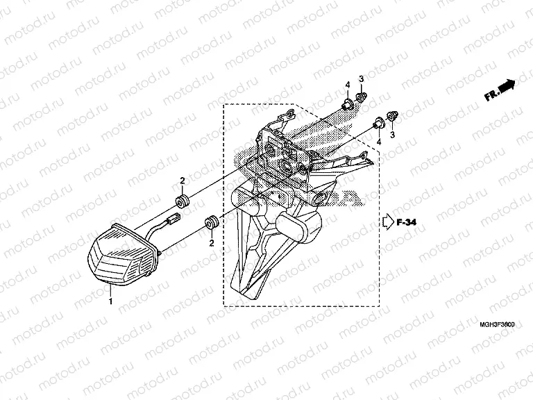 F-36 REAR LAMP