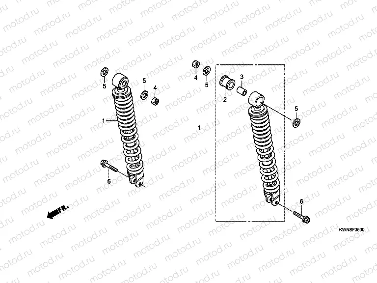 F-36 REAR SHOCK ABSORBER