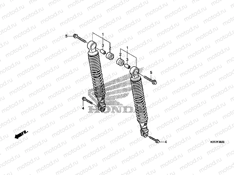 F-36 REAR SHOCK ABSORBER