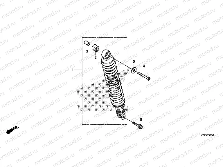 F-36 REAR SHOCK ABSORBER