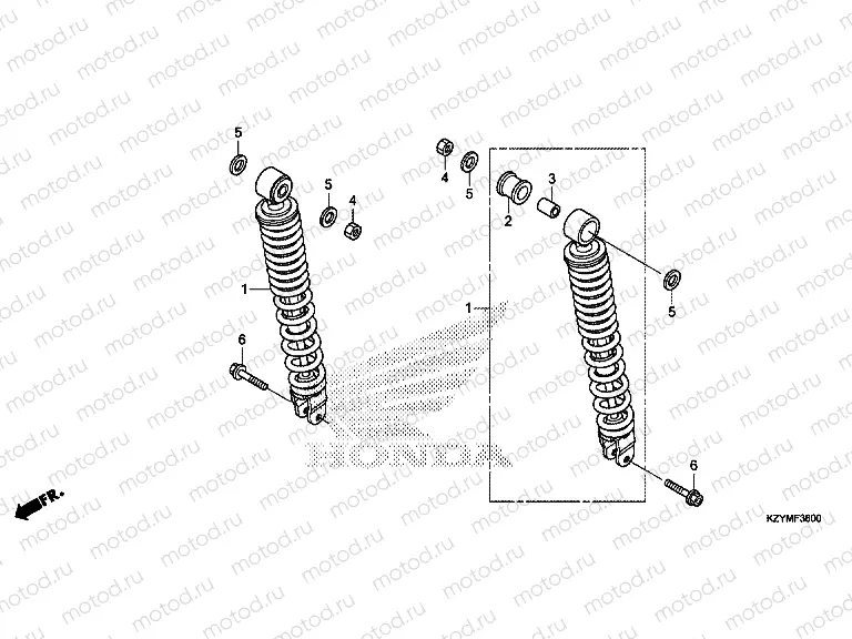 F-36 REAR SHOCK ABSORBER