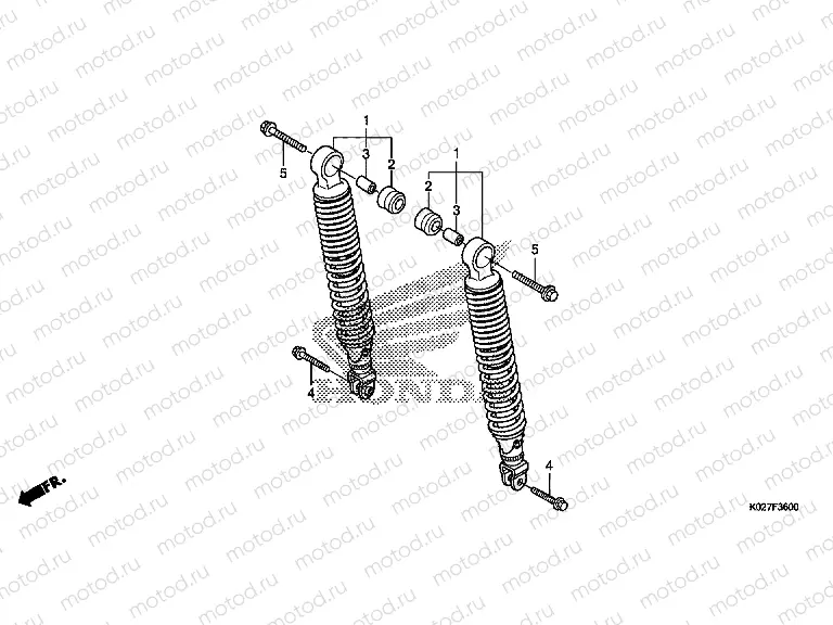 F-36 REAR SHOCK ABSORBER