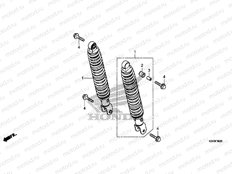 F-36 REAR SHOCK ABSORBER
