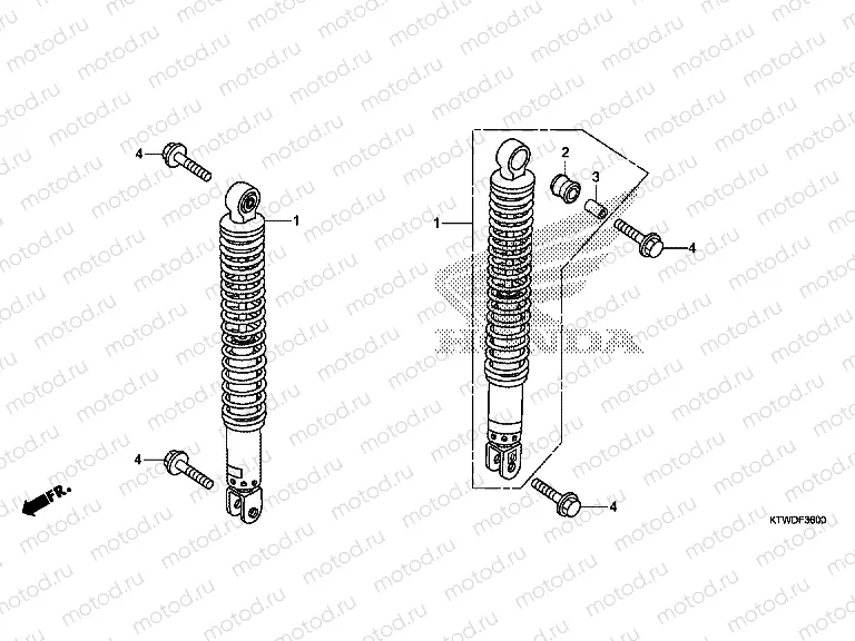 F-36 REAR SHOCK ABSORBER