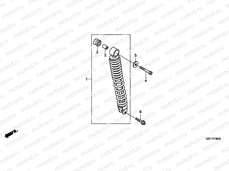 F-36 REAR SHOCK ABSORBER