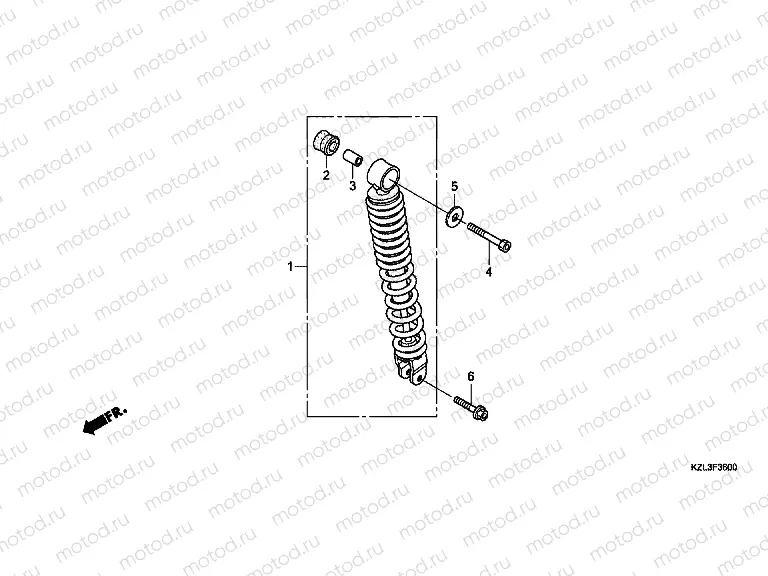 F-36 REAR SHOCK ABSORBER