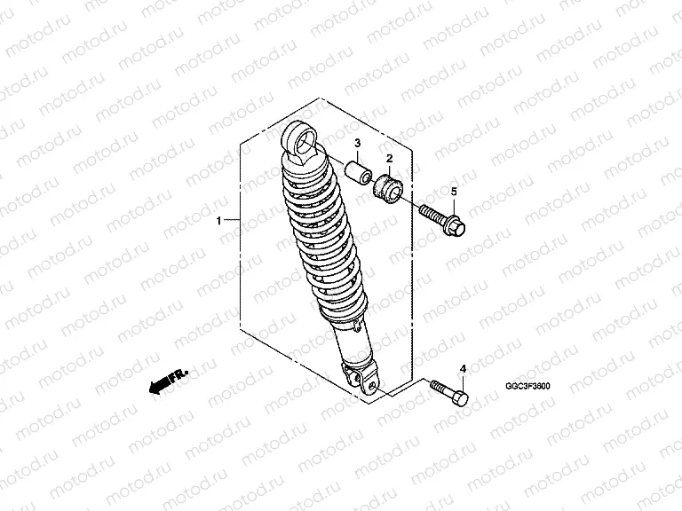 F-36 REAR SHOCK ABSORBER