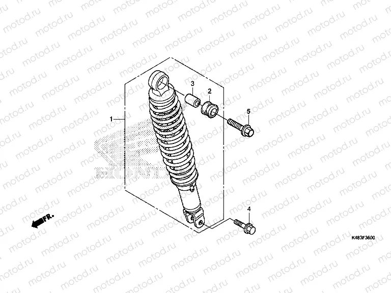 F-36 REAR SHOCK ABSORBER