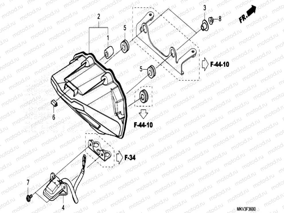 F-36 TAILLIGHT & LICENSE LIGHT