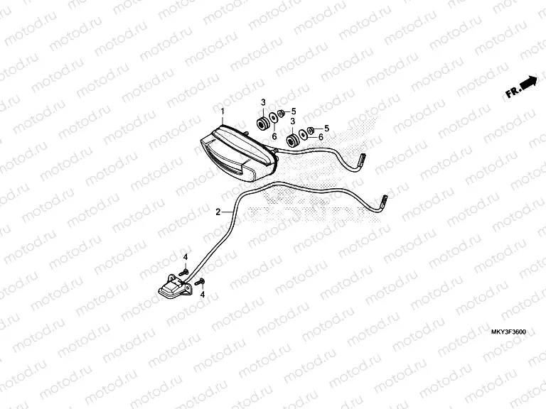 F-36 TAILLIGHT/LICENSE LIGHT