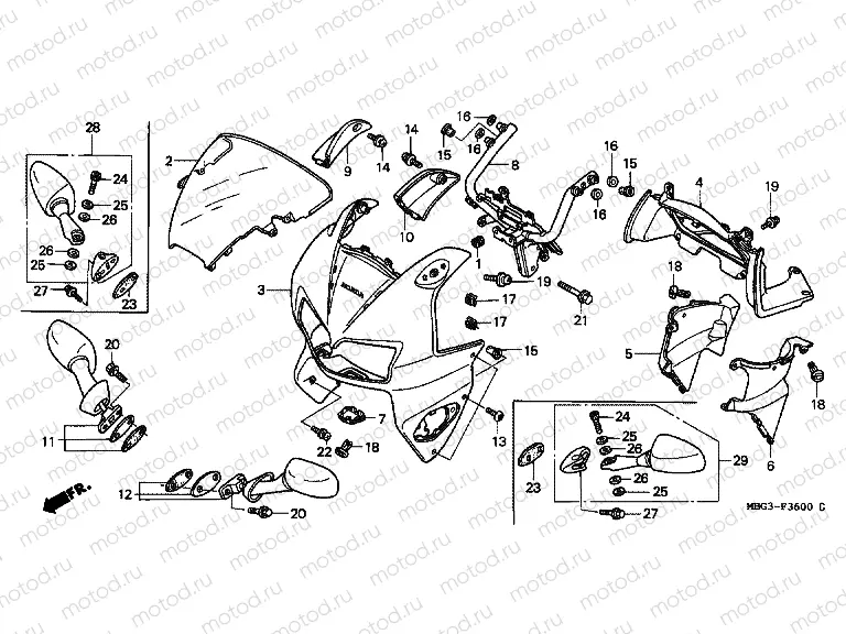 F-36 UPPER ENGINE HOUSING