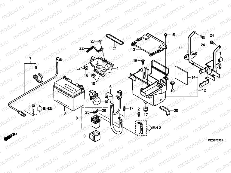 F-37-1 BATTERY (VT750C2S / CS)
