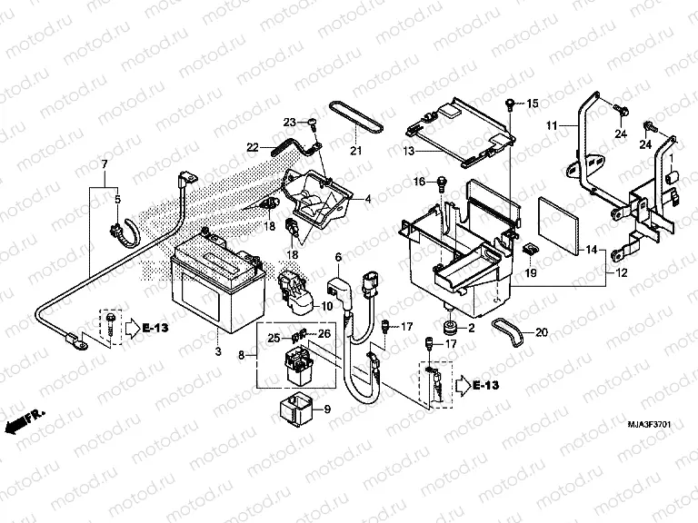 F-37-1 BATTERY (VT750C2S / CS)