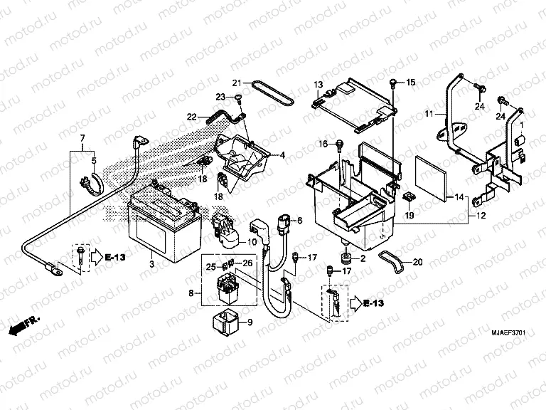 F-37-1 BATTERY (VT750CS / C2S)
