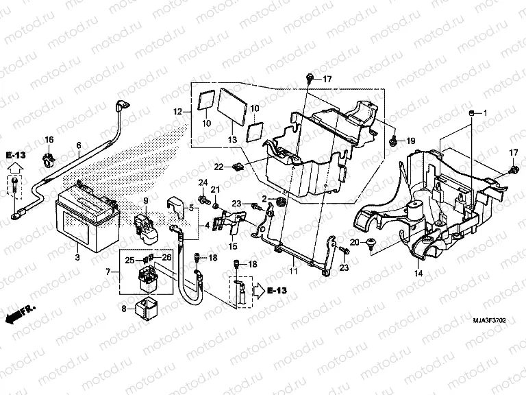 F-37-2 BATTERY (VT750S)