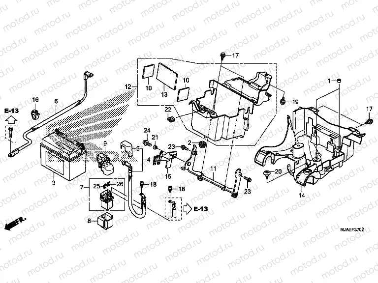 F-37-2 BATTERY (VT750S)