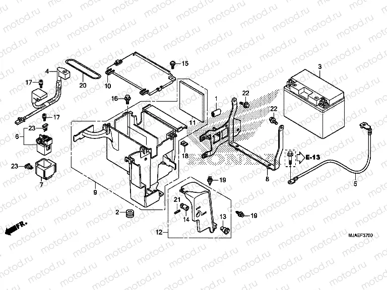 F-37 BATTERY (VT750C2B / C)