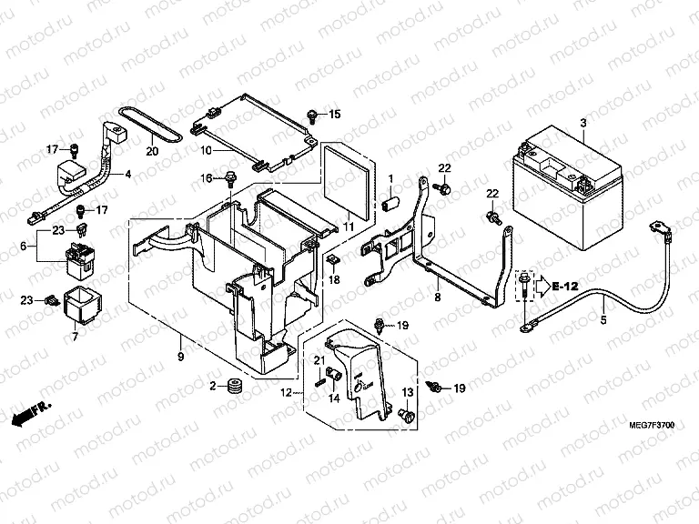 F-37 BATTERY (VT750C2B / C / CA)