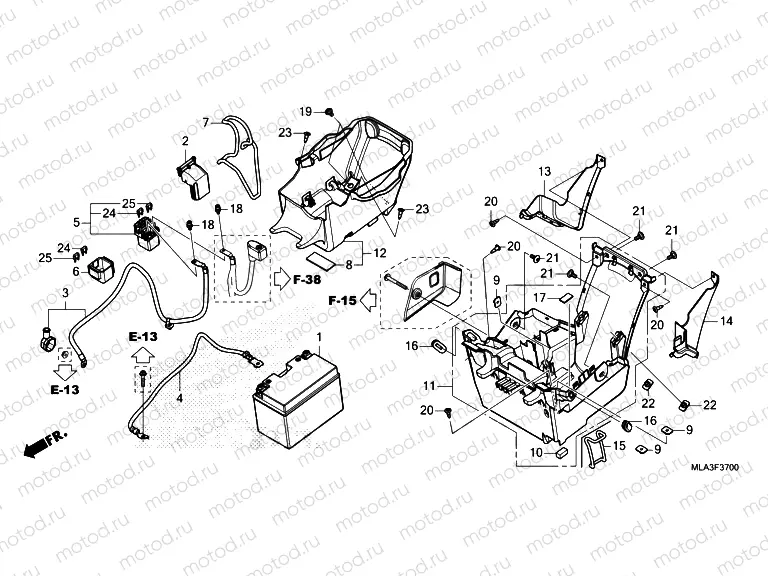 F-37 BATTERY/UTILITY BOX