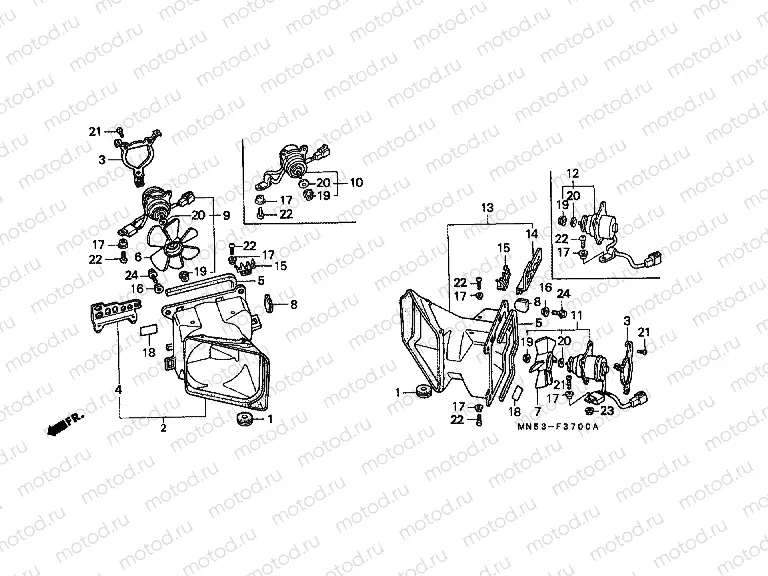 F-37 COOLING FAN / COVER