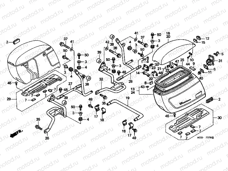 F-37 SADDLE BAG (GL1500CT)