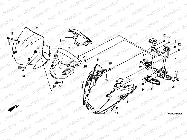 F-37 UPPER ENGINE HOUSING