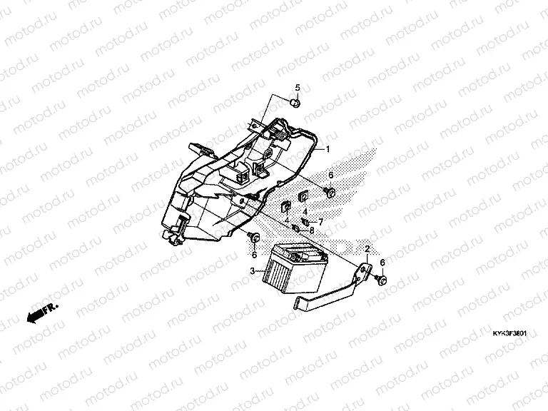 F-38-1 BATTERY (CRF110FK/L/M/N)