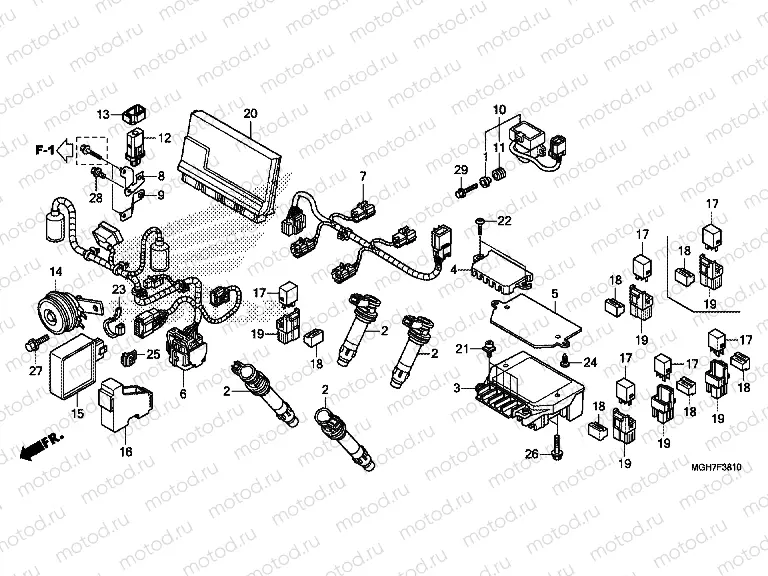 F-38-10 ADDITIONAL WIRING HARNESS