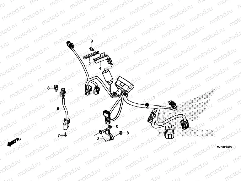 F-38-10 ADDITIONAL WIRING HARNESS