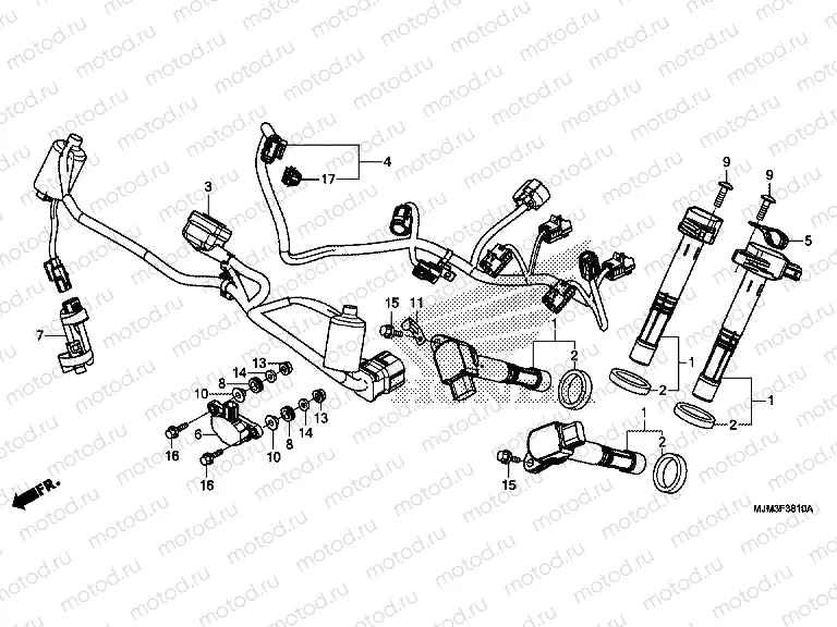 F-38-10 ADDITIONAL WIRING HARNESS