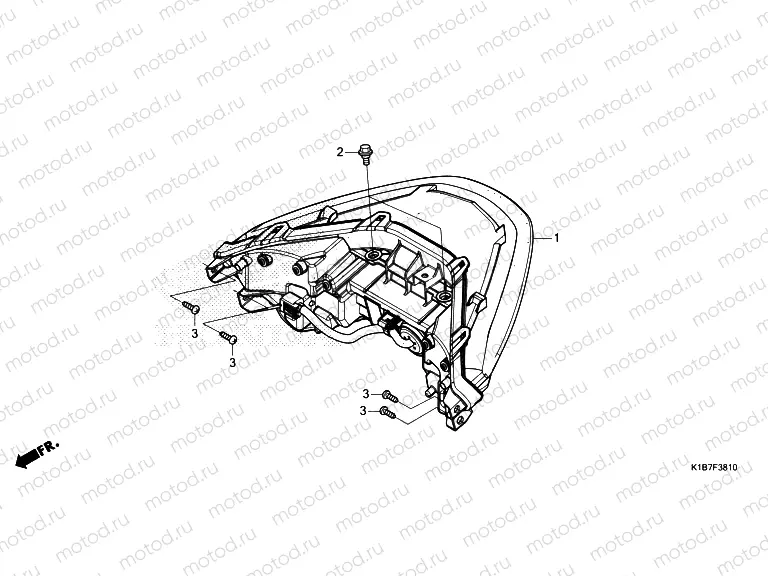 F-38-10 REAR COMBINATION LIGHT