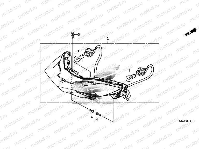 F-38-10 REAR COMBINATION LIGHT